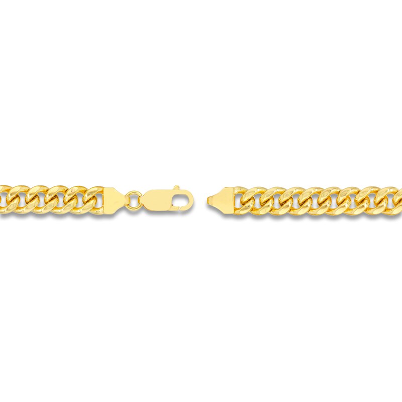 Main Image 3 of Hollow Curb Link Necklace 14K Yellow Gold 30" 7.4mm