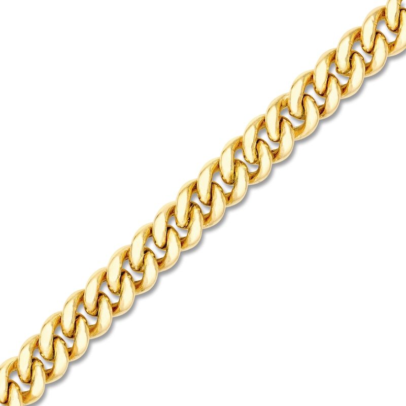 Main Image 2 of Hollow Curb Link Necklace 14K Yellow Gold 22" 10.5mm