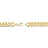 Thumbnail Image 3 of Hollow Curb Link Necklace 14K Yellow Gold 22" 10.5mm