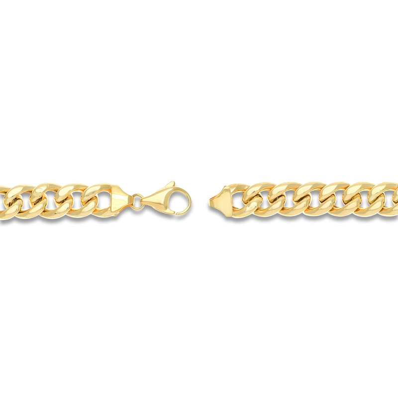 Main Image 3 of Hollow Curb Link Necklace 14K Yellow Gold 22" 10.5mm