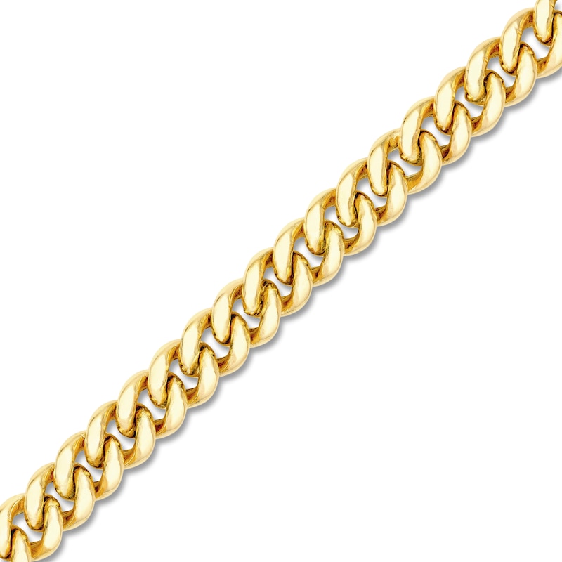 Main Image 2 of Hollow Curb Link Necklace 14K Yellow Gold 26" 10.5mm