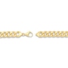 Thumbnail Image 3 of Hollow Curb Link Necklace 14K Yellow Gold 26" 10.5mm