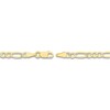 Thumbnail Image 3 of Solid Figaro Chain Necklace 14K Two-Tone Gold 18&quot; 3.9mm