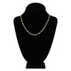 Thumbnail Image 4 of Solid Figaro Chain Necklace 14K Two-Tone Gold 18&quot; 3.9mm