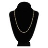 Thumbnail Image 4 of Solid Figaro Chain Necklace 14K Two-Tone Gold 22" 3.9mm