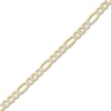 Thumbnail Image 2 of Solid Figaro Chain Necklace 14K Two-Tone Gold 24" 3.9mm