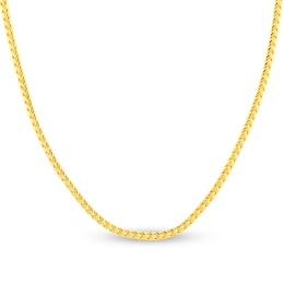 Round Solid Franco Chain Necklace 14K Yellow Gold 26" 3mm