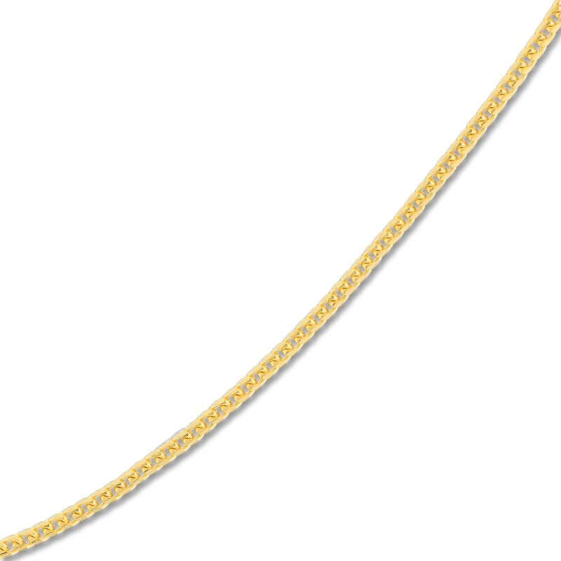 Main Image 2 of Round Solid Franco Chain Necklace 14K Yellow Gold 16" 1.2mm