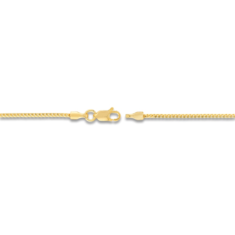 Main Image 3 of Round Solid Franco Chain Necklace 14K Yellow Gold 16" 1.2mm