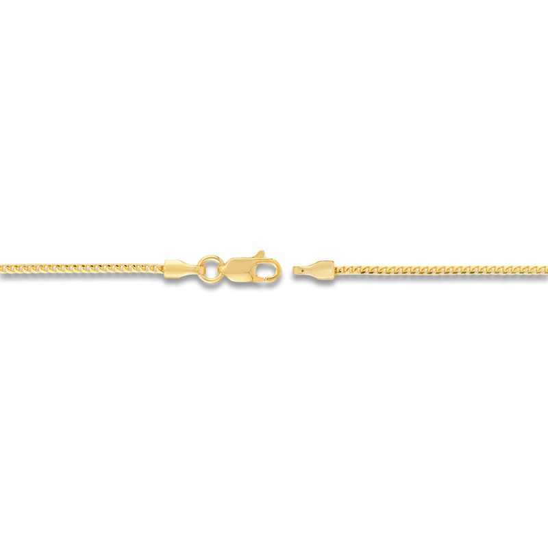 Main Image 3 of Round Solid Franco Chain Necklace 14K Yellow Gold 24" 1.2mm