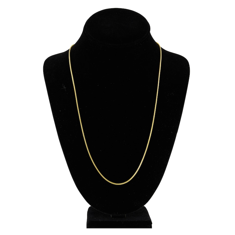 Main Image 4 of Round Solid Franco Chain Necklace 14K Yellow Gold 24" 1.2mm