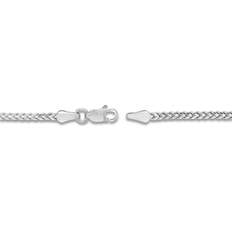 Main Image 3 of Round Solid Franco Chain Necklace 14K White Gold 22&quot; 2mm