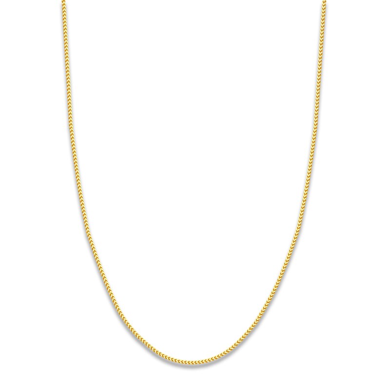 Main Image 1 of Round Solid Franco Chain Necklace 14K Yellow Gold 22" 2mm