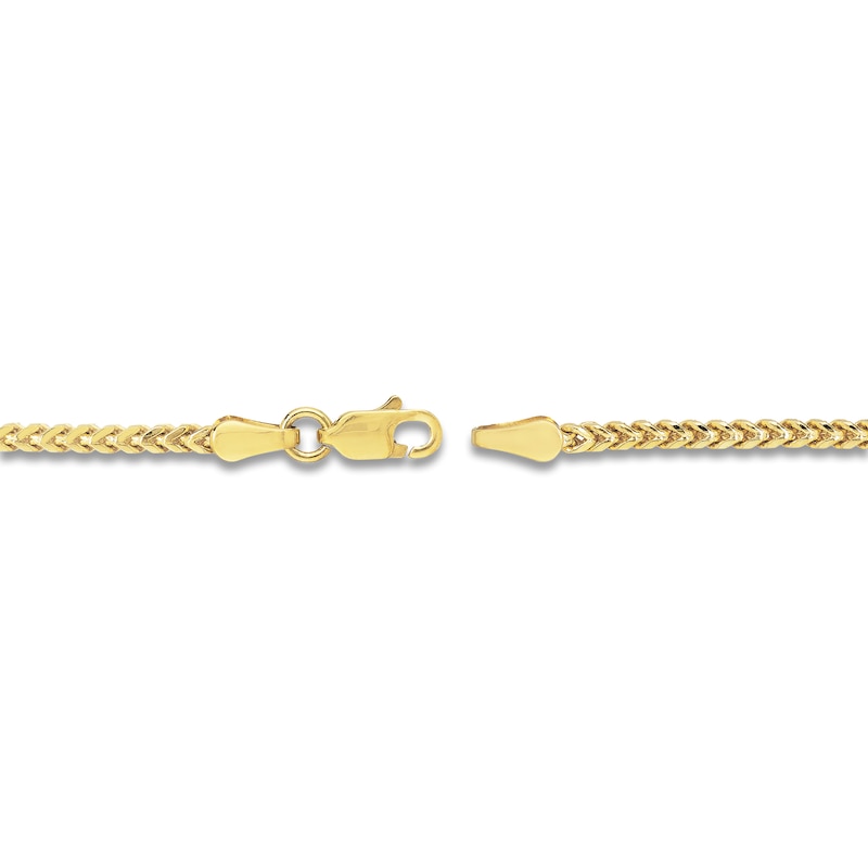 Main Image 3 of Round Solid Franco Chain Necklace 14K Yellow Gold 22" 2mm