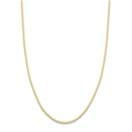 Round Solid Franco Chain Necklace 14K Yellow Gold 24" 2mm