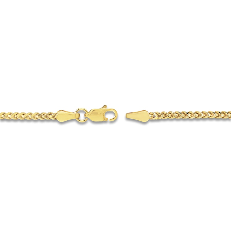 Main Image 3 of Round Solid Franco Chain Necklace 14K Yellow Gold 24" 2mm