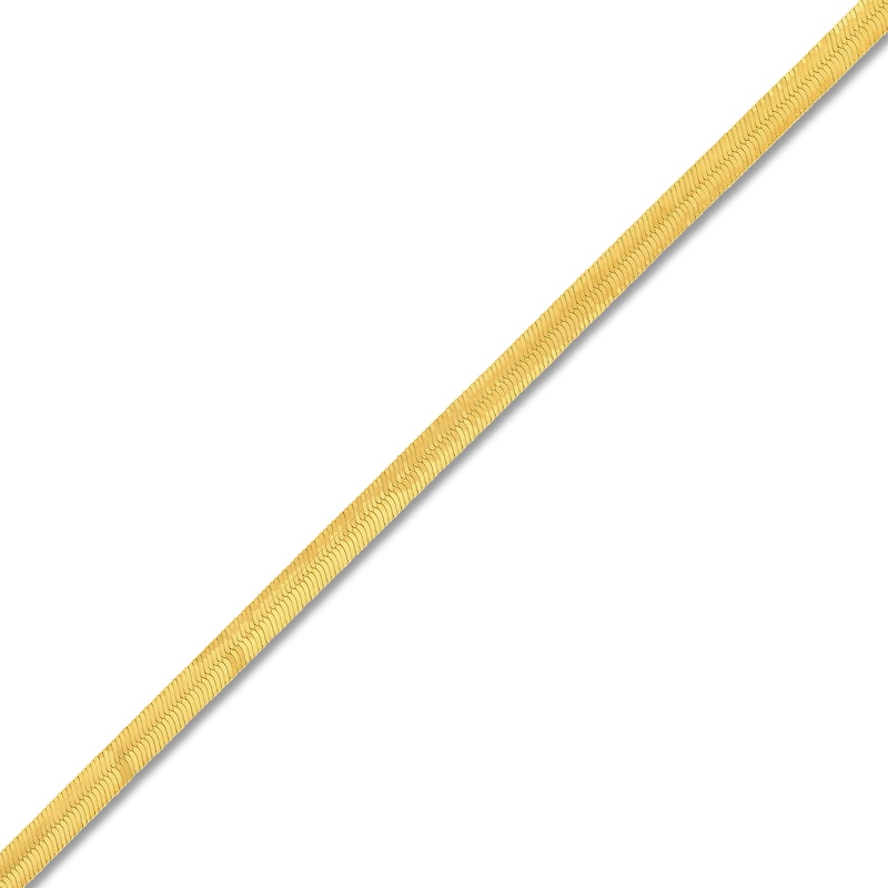Main Image 2 of Solid Herringbone Chain Necklace 14K Yellow Gold 20" 2.7mm