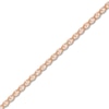 Thumbnail Image 2 of Flat Solid Mariner Chain Necklace 14K Rose Gold 20" 2.2mm
