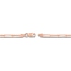 Thumbnail Image 3 of Solid Paperclip Chain Necklace 14K Rose Gold 18" 3.85mm