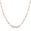 Thumbnail Image 1 of Solid Paperclip Chain Necklace 14K Rose Gold 20" 3.85mm