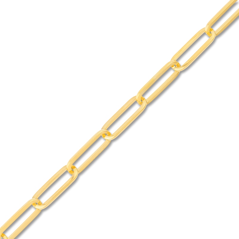 Main Image 2 of Solid Paperclip Chain Necklace 14K Yellow Gold 16" 3.85mm