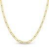 Thumbnail Image 1 of Solid Paperclip Chain Necklace 14K Yellow Gold 18" 3.85mm