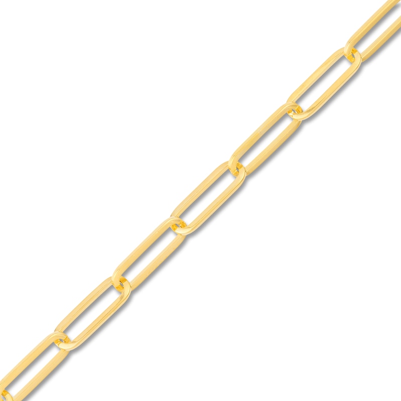 Main Image 2 of Solid Paperclip Chain Necklace 14K Yellow Gold 18" 3.85mm