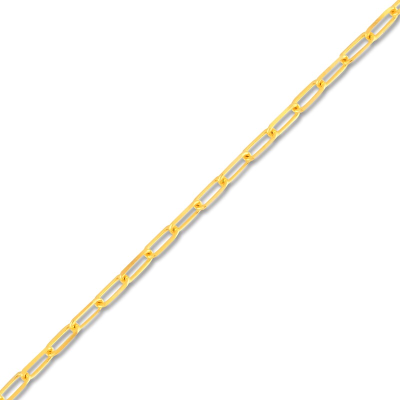 Main Image 2 of Solid Paperclip Chain Necklace 14K Yellow Gold 16" 1.95mm