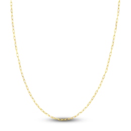 Solid Paperclip Chain Necklace 14K Yellow Gold 22" 1.95mm