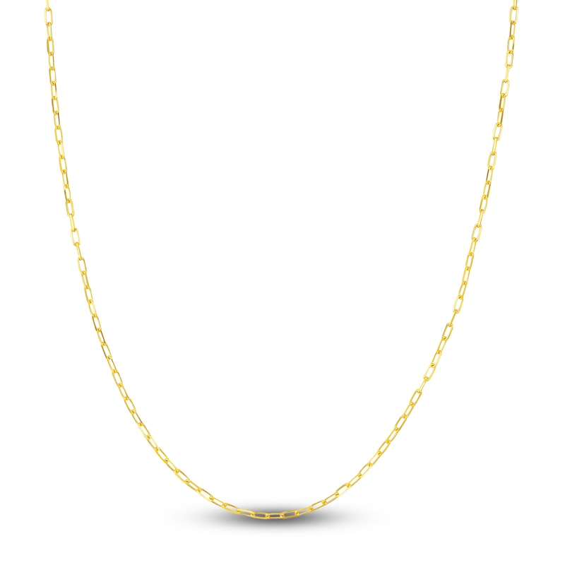 Main Image 1 of Solid Paperclip Chain Necklace 14K Yellow Gold 22" 1.95mm