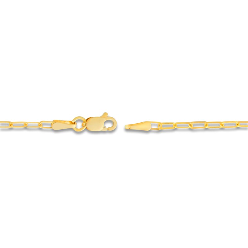 Main Image 3 of Solid Paperclip Chain Necklace 14K Yellow Gold 22" 1.95mm