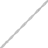 Thumbnail Image 2 of Solid Singapore Chain Necklace 14K White Gold 16" 1.15mm