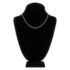 Thumbnail Image 4 of Solid Singapore Chain Necklace 14K White Gold 16" 1.15mm