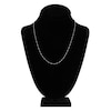 Thumbnail Image 4 of Solid Singapore Chain Necklace 14K White Gold 20" 1.15mm