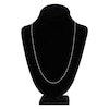 Thumbnail Image 4 of Solid Singapore Chain Necklace 14K White Gold 24" 1.15mm