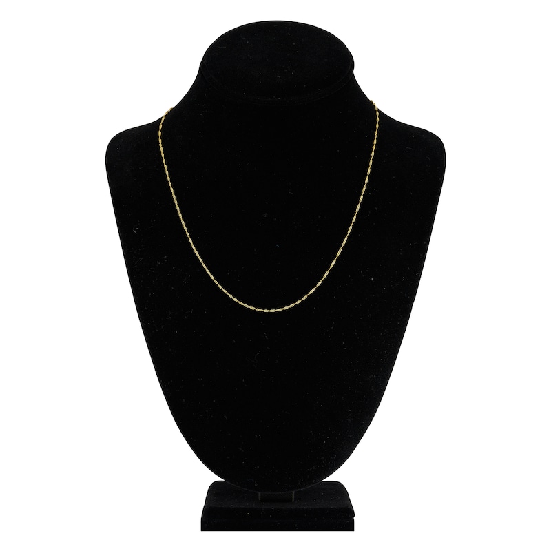 Main Image 4 of Solid Singapore Chain Necklace 14K Yellow Gold 20" 1.15mm