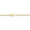 Thumbnail Image 3 of Square Solid Wheat Chain Necklace 14K Yellow Gold 24" 1.25mm
