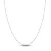 Thumbnail Image 1 of Solid Singapore Chain Necklace 14K White Gold 20" 1.4mm