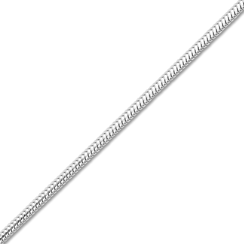 Main Image 2 of Hollow Snake Chain Necklace 14K White Gold 16" 1.4mm