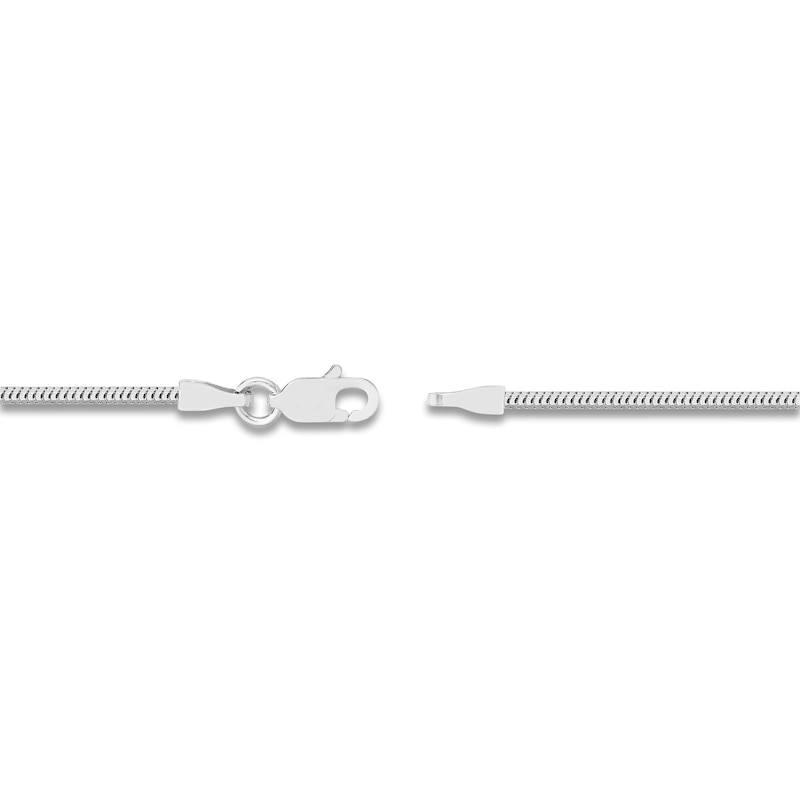 Main Image 3 of Hollow Snake Chain Necklace 14K White Gold 16" 1.4mm