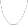 Thumbnail Image 1 of Hollow Round Box Chain Necklace 14K White Gold 20" 2.6mm