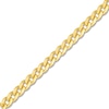 Thumbnail Image 2 of Solid Curb Link Necklace 14K Yellow Gold 26" 5mm