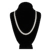 Thumbnail Image 4 of Light Solid Curb Link Necklace 14K White Gold 22" 6.7mm