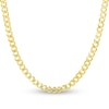 Thumbnail Image 0 of Light Solid Curb Link Necklace 14K Yellow Gold 22" 6.7mm