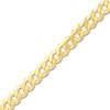 Thumbnail Image 1 of Light Solid Curb Link Necklace 14K Yellow Gold 22" 6.7mm