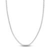 Thumbnail Image 1 of Light Solid Curb Link Necklace 14K White Gold 20" 3.7mm