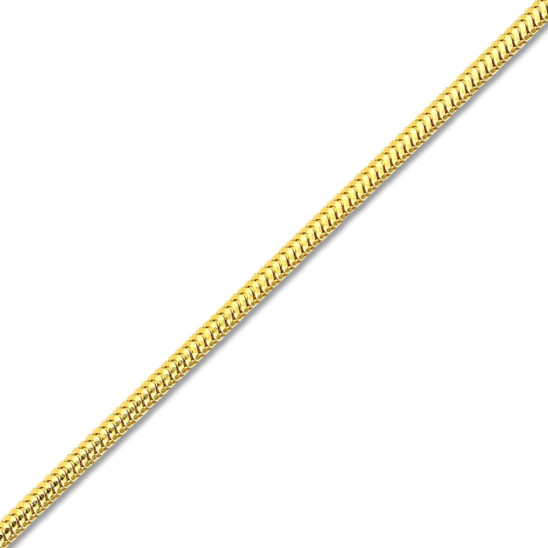 Main Image 2 of Hollow Snake Chain Necklace 14K Yellow Gold 16" 1.4mm