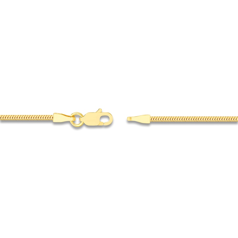 Main Image 3 of Hollow Snake Chain Necklace 14K Yellow Gold 16" 1.4mm