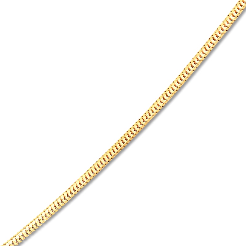 Main Image 2 of Hollow Snake Chain Necklace 14K Yellow Gold 18" 1.4mm