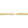 Thumbnail Image 3 of Light Solid Curb Link Necklace 14K Yellow Gold 18" 3.7mm